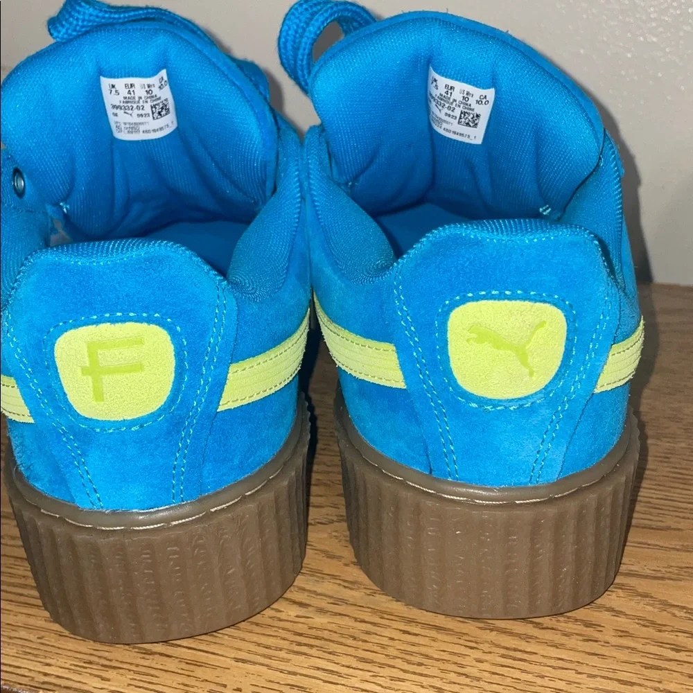 Fenty pumas (blue and lime) - Picture 4 of 8